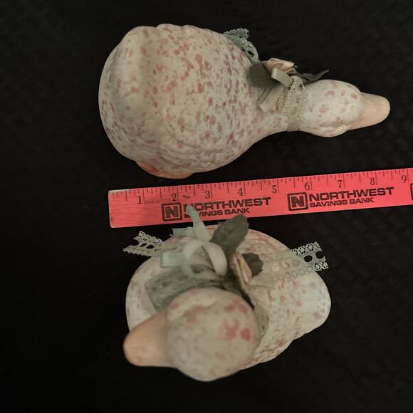 Vintage Country Cottage Farmhouse Geese Ducks Set 2 Ceramic Easter Spring READ - Picture 10 of 11